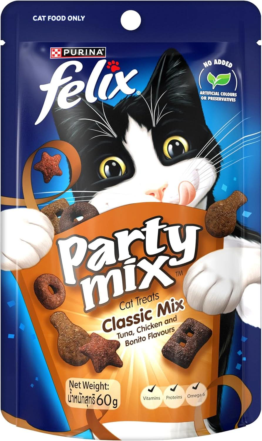 FELIX Party Mix Classic Cat Treats 8 X 60G