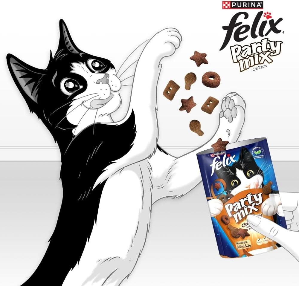 FELIX Party Mix Classic Cat Treats 8 X 60G