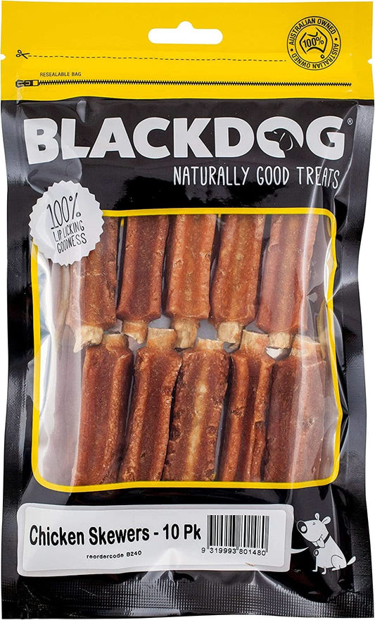 BLACKDOG CHICKEN SKEWERS 10PK (B240)