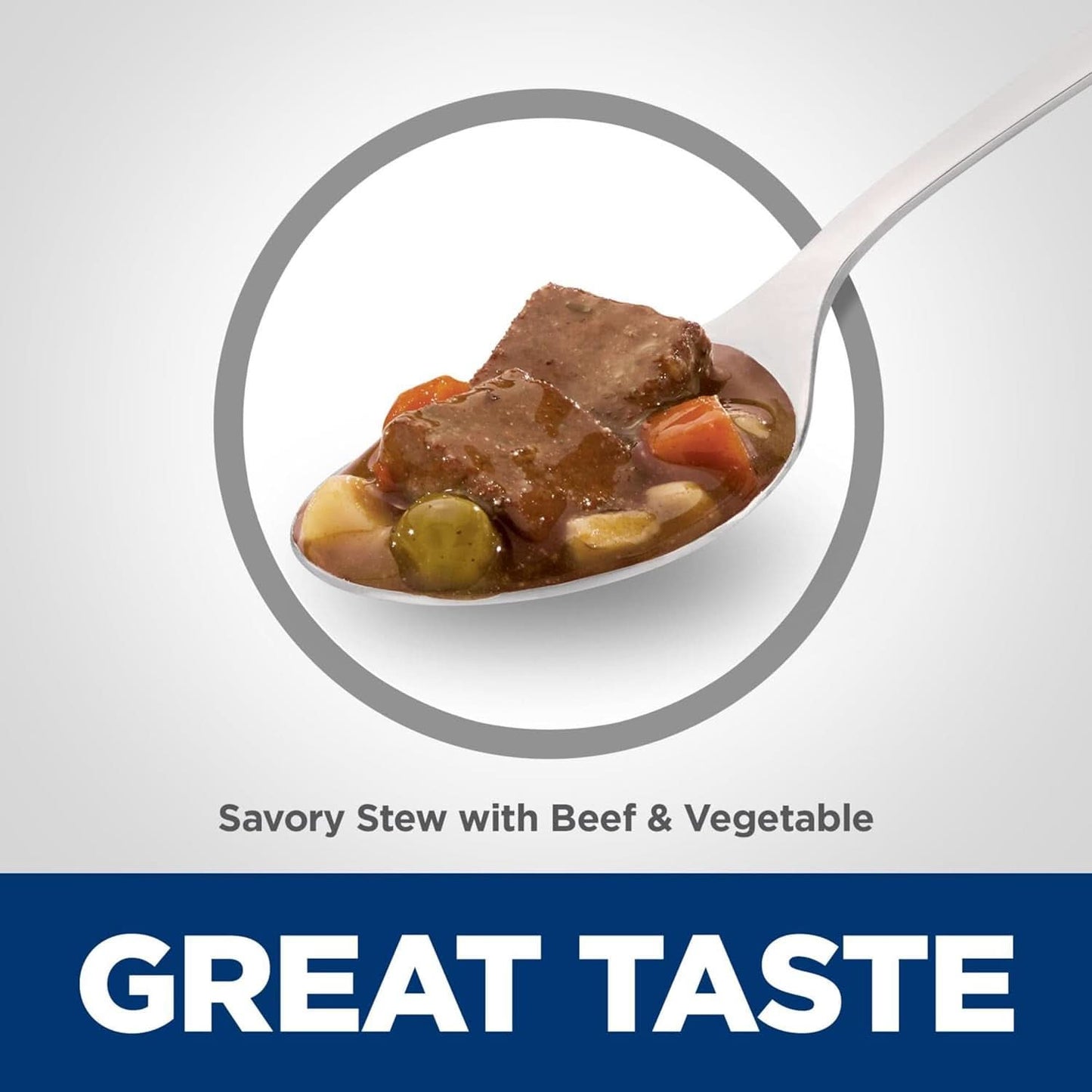 Hill's Science Adult 7+ Savory Stew with Beef and Vegetables Senior Canned Dog Food, 363G, 12 Pack